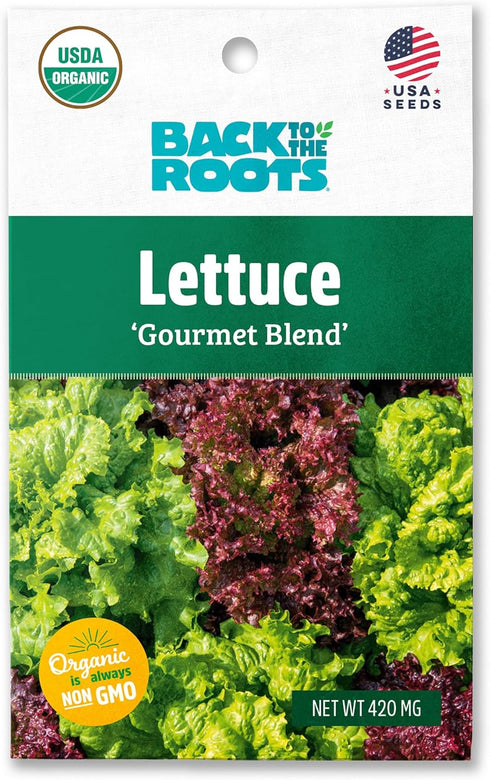 Back to The Roots 100% Organic Seed Packet - Lettuce 'Gourmet Blend'