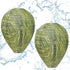 ZeeDix 2 Pack Hanging Wasp Nest Decoy, Hornets Wasp Nest for Outdoor, Home and Garden (8.66"×11", Dark Color)