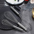 Berglander Whisk Set Pack of 3, Stainless Steel Cooking Whisks 8", 10", 12" Wire Balloon Whisk (Silver)