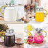 60oz Aofmee Glass Pitcher, Water Pitcher with Lid, Iced Juice Jugs for Fridge, Glass Carafe for Cold or Hot Beverages