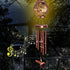 Wind Chimes for Outside, 38" Hummingbird Solar Wind Chimes Outdoor Gifts for Mom, Garden Decor