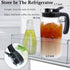 Cold Brew Coffee Maker Pitcher, 2 Quart Glass Mason Jar with Spout Lid Filter, Heavy Duty Handle, Airtight & Leak-Proof