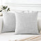 OTOSTAR Linen Throw Pillow Covers Set of 2, Decorative Square Pillowcases 26x26 Inch for Home Decor and Sofa