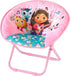 Gabbys Dollhouse Toddler Saucer Chair,19 Kids Folding Lounge Chair with Soft Cushion