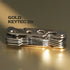 Compact Key Organizer (12-16 Keys), Premium Key Holder with Built-in Tools, Gold Frame