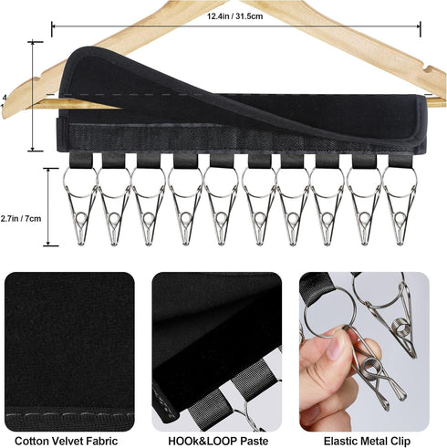 Hat Organizer Holder for Hanger & Room Closet, 1PC Black Hat Rack Storage Clips for Baseball Hats, Ball Caps, and