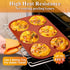 Ocmoiy Silicone Muffin Top Pans/Egg Molds for Baking, Non-Stick 4" Jumbo Round Mold for Hamburger Bun, Muffin Top,
