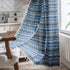vctops Bohemian Cotton Linen Geometric Printed Window Curtain Panel, Room Darkening Curtain for Living Room, 1 Piece