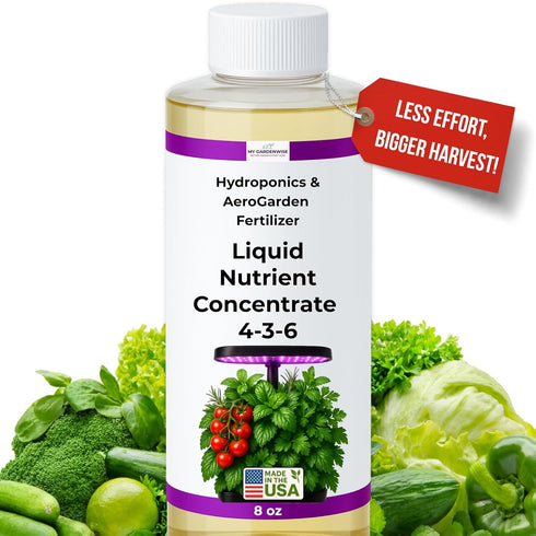 (8 oz) Liquid Plant Food Hydroponics Nutrients for Indoor House Plants, Tomato, Strawberry, Lucky Bamboo, Lettuce