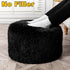 20x20x12 Inches Asuprui Pouf Ottoman Floor Pouf Cover Ottoman Foot Rest NO Filler Round Poof Seat Floor Bean Bag Chair