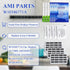 AMI PARTS W10311524 Air Filter & W10346771A Produce Preserver Replacement Compatible with Refrigerator (pack of 3 each)