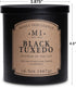 Manly Indulgence Black Tuxedo Jar Candle, 16.5 oz, White Musk, Lavender, Cedarwood, Up to 60 Hour Burn