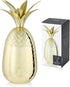 Viski Gold Pineapple Tumbler with Lid, 16 Oz Stainless Steel Tumbler Cup for Mai Tais, Tiki Drinks, and Craft Cocktails