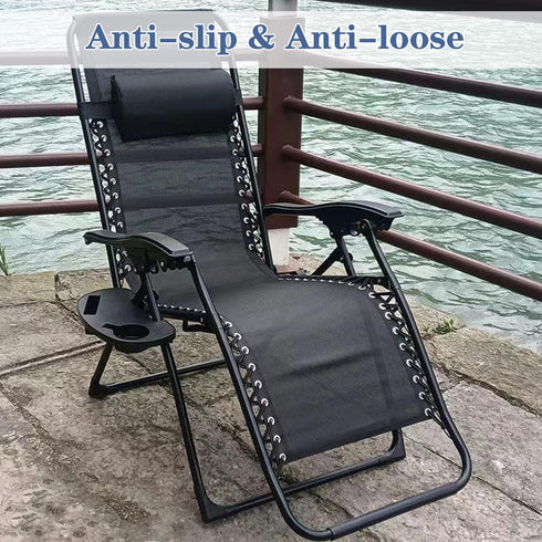 Set 2, Zero Gravity Chair Cup Holder of Durable Zero Gravity Chair Tray, Zero Gravity Lounge Beach Recliner Chair