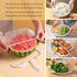 120PCS Reusable Bowl Covers, Elastic Plastic Covers for Bread Proofing, Sourdough Rising, Baking Supplies