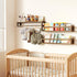 24 Inch TidyCorner Upgraded Thick Floating Shelves - Multi-Use Wall-Mounted Bookshelves for Kids and Nursery, Ideal