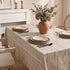 6060 Inch Horaldaily Light Coffee Cotton Blend Tablecloth Square, Farmhouse Style, Wrinkle Resistant Washable Table