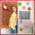 JULMELON 22 Pcs Christmas Candy Magnets, Refrigerator Car Magnets for Holiday DIY Decorations