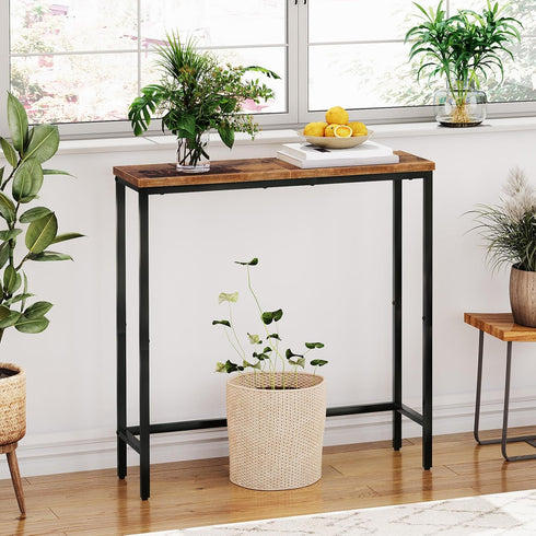 29.5" BF75XG01 HOOBRO Narrow Console Table, Small Entryway Table, Thin Sofa Side Display Table, for Hallway, Bedroom