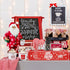2 QIKSION Pcs Hot Cocoa Bar Station, Wood Hot Chocolate Bar Organizer Accessories, Chocolate Bar Containers