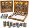 Silanit Anxiety Bookshelf with 6 Decorative Mini Lights and 400 Mini Book Pieces,