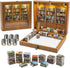 Silanit Anxiety Bookshelf with 6 Decorative Mini Lights and 400 Mini Book Pieces,