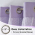 63 inch Grommet 52" 2 MYSKY HOME Lilac Blackout Short Curtains Long for Bedroom Girls & Nursery Kids Purple Lavender