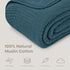 50 60 6-Layer Packaged Comfy Cubs Muslin Throw Blanket - x Quilted Design - Lightweight, Breathable Gauze Fabric - Soft