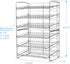Atlantic Gravity-Fed Compact Double Canrack, Kitchen Organizer, Durable Steel, Silver