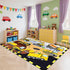 2x3 Construction Rugs for Boys Room Feet, Play Rug for Cars and Trucks Car Mat for Kids Floor Carpet for Indoor