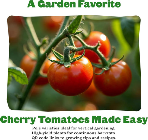 2 Sunset Epic Gardening Cherry Tomato Seed Bundle - Sweet & Juicy Varieties, Includes Tropical & Chadwick Cherry