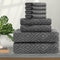 Ferdilan 8 Pack Bath Towels Set Grey,2 Oversized Bath Towels(35"x70"), 2 Hand