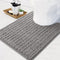 Arotive Luxury Chenille Toilet Rugs U-Shaped, Extra Soft Thick Absorbent Non-Slip Bathroom Mats, Grey