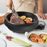 Aroma Housewares ASP-137B 3Qt. 3-in-1 Electric Indoor Grill - Portable, Dishwasher Safe, Black with 10 in. Nonstick Pan