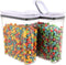 FreshKeeper Cereal Containers Storage Set, Airtight Food Storage Container with Lid 4L/135.2oz,