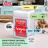 Stay Fresh Sugar Storage Container Kitchen Discovery Snap Close Sugar Canister Keeps Granules Fresh, Pourable