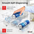 Oizeir 2-Pack Expandable Soda Can Dispenser For Fridge - - Clear Transparent Soda Can Organizer For Refrigerator