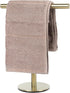 SUS304 Stainless Steel T-Shape Hand Towel Holder Stand for Bathroom, Kitchen or Vanity Countertop