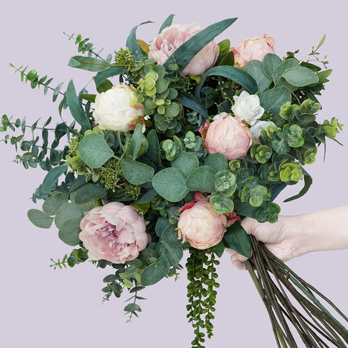 Mixed Eucalyptus Leaves Stems Bulk - Artificial Eucalyptus Leaves Sprays for Floral Wreath Garland Decoration
