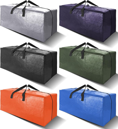 VELVETSURE Heavy Duty Extra Large Moving Bags W/Backpack Straps - Strong Handles &