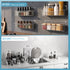 4 Pack, Spice Rack Wall Mount Metal Wall Mounted Spice Rack Organizer for Cabinet Door & Pantry, Space-Saving Kitchen