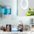 600ml Commercial Bathroom,White-600ml Soap Dispenser Wall Mount, Automatic Hand Sanitizer Dispenser Gel n Liquid