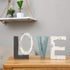Wooden Letter LOVE Sign - Rustic Freestanding Table Top Decor for Wedding, Thanksgiving, Christmas