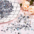 Hestya 60g Star Confetti Glitter Table Confetti for Party, Wedding, Festival Decorations (Silver Set, 10mm and 6mm)
