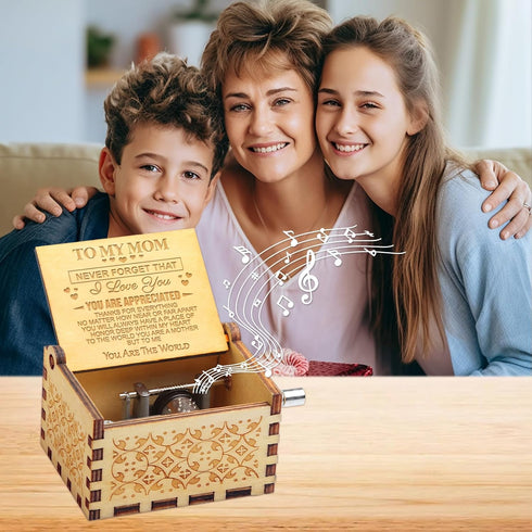 WSYEAR Mother's Day Music Box, Unique Gifts for Mom from Daughter or Son, Birthday Present Ideas