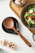 LAUCHUH Spoon Rest for Stove Top, Large Holder for Cooking Spoon, Spatula, or Tong, Halloween Decor (Black)