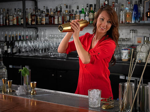 Barfly M37009GD Cocktail Tin Set (18 oz and 28 oz) in Gold