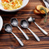 KEAWELL Premium 7.3 Inches Soup Spoons Set of 4, 18/10 Stainless Steel, Deep Bowl for Ramen, Pho, Miso (Round-Handle)