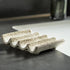 Soap Dish for Shower, Self Draining Bar Soap Holder for Shower, Ceramic Bathroom Soap Saver with Fluted Design