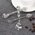 Fdit Vintage Style Coffee Spoons Set, 3 Pcs Royal Style Metal Carved Teaspoons for Kitchen and Tea Parties